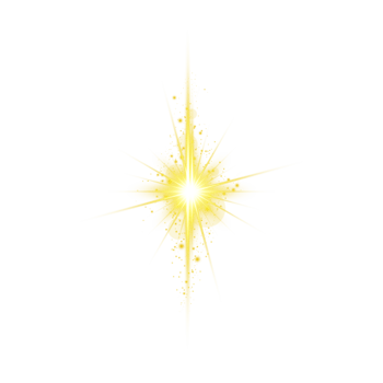 Realistic digital lens flare light effect png