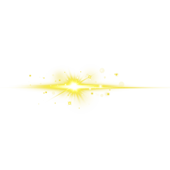 Realistic digital lens flare light effect png