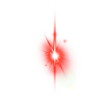 Realistic digital lens flare light effect png