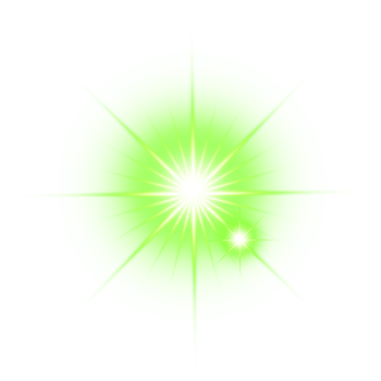 Realistic digital lens flare light effect png