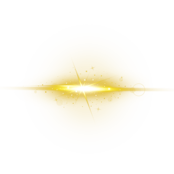 Realistic digital lens flare light effect png
