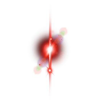 Realistic digital lens flare light effect png