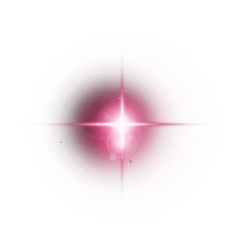 Realistic digital lens flare light effect png