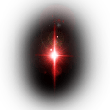 Realistic digital lens flare light effect png
