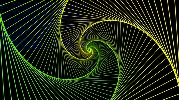 Colorful Hypnotic spiral vector illustration