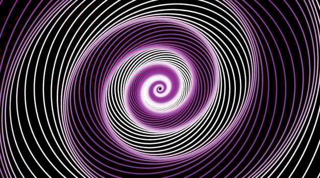 Colorful Hypnotic spiral vector illustration