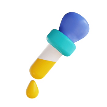 3d illustration eye dropper color png