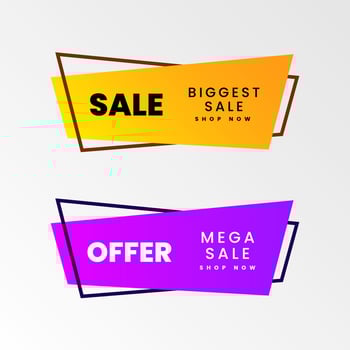 Tag Sale Promotion Background vector