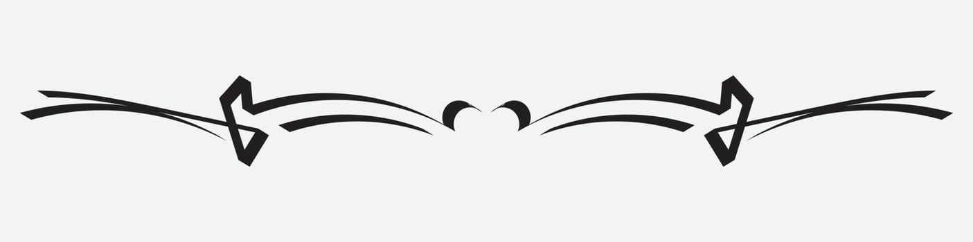 Simple Black Divider Design, Divider Template, border, line vector