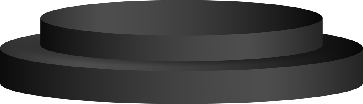 Elegant Black Plain Podium 2 Stage Perfect For Element Design Advertising or Social Media Promotion png