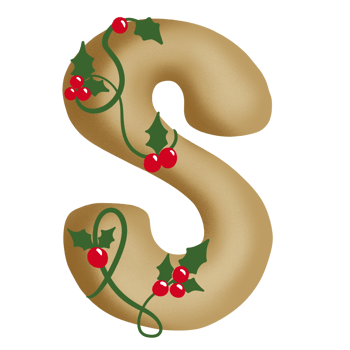 Merry Christmas Alphabet Set png