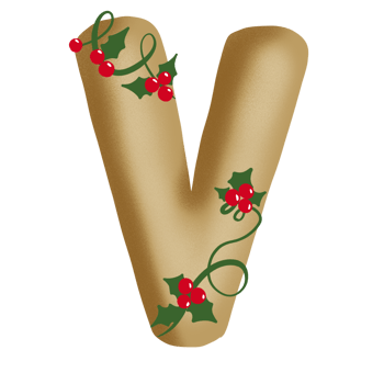 Merry Christmas Alphabet Set png