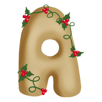 Merry Christmas Alphabet Set png