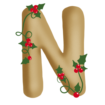 Merry Christmas Alphabet Set png