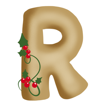 Merry Christmas Alphabet Set png
