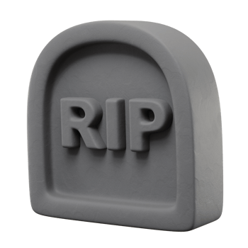 3d Tombstone Icon Halloween Illustration png