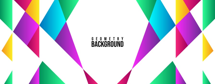Trend Geometry Abstract Background Template Design colorful Geometrical Background vector
