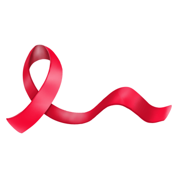 Red ribbon HIV, World AIDS day, Digital painting png