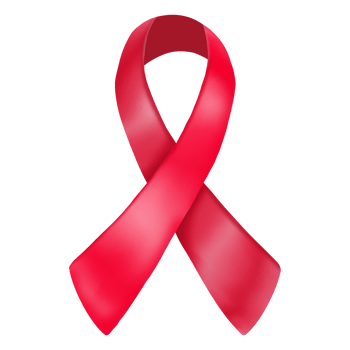 Red ribbon HIV, World AIDS day, Digital painting png
