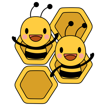 Honey Bee Filled Clipart png