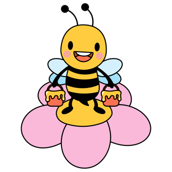 Honey Bee Filled Clipart png