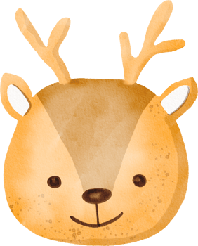 Watercolor cookie dear png