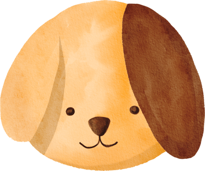 Watercolor cookie dog png