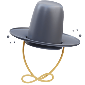 Korean Icon, Korean royal hat 3d Illustration png