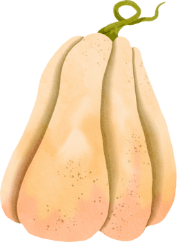 Watercolor pumpkin foe Halloween png