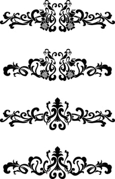 Vintage Classic Text Separator or Border Decorative Ornament vector