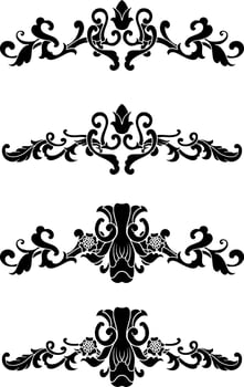 Vintage Classic Text Separator or Border Decorative Ornament vector