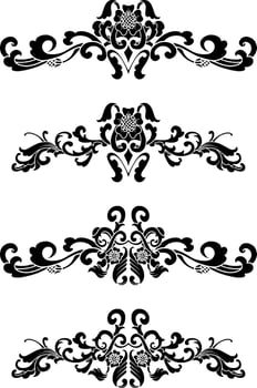 Vintage Classic Text Separator or Border Decorative Ornament vector