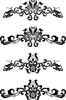 Vintage Classic Text Separator or Border Decorative Ornament vector
