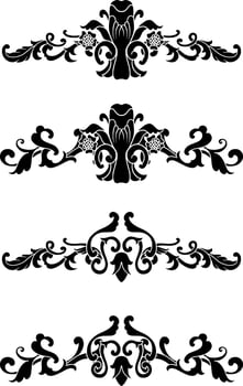 Vintage Classic Text Separator or Border Decorative Ornament vector