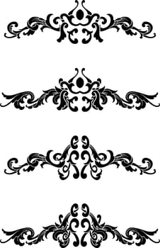 Vintage Classic Text Separator or Border Decorative Ornament vector