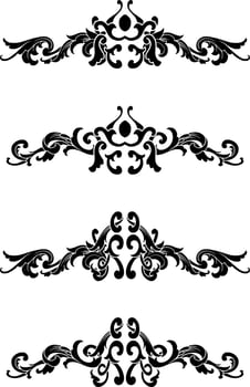 Vintage Classic Text Separator or Border Decorative Ornament vector