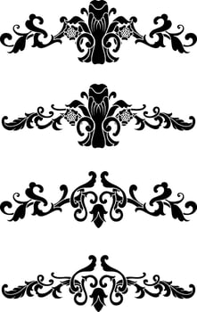 Vintage Classic Text Separator or Border Decorative Ornament vector