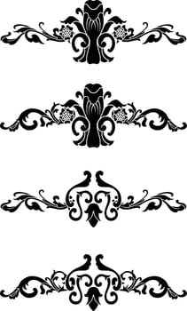 Vintage Classic Text Separator or Border Decorative Ornament vector