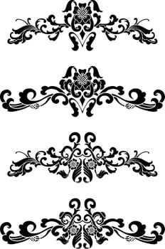 Vintage Classic Text Separator or Border Decorative Ornament vector