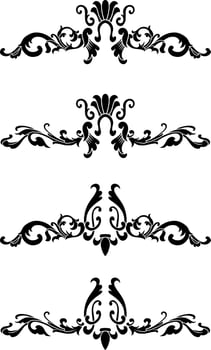Vintage Classic Text Separator or Border Decorative Ornament vector