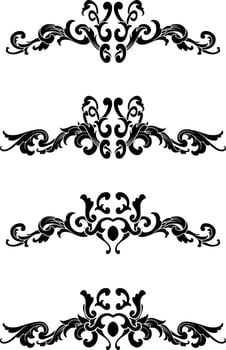 Vintage Classic Text Separator or Border Decorative Ornament vector