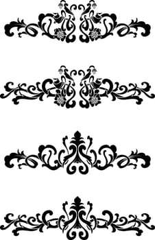 Vintage Classic Text Separator or Border Decorative Ornament vector