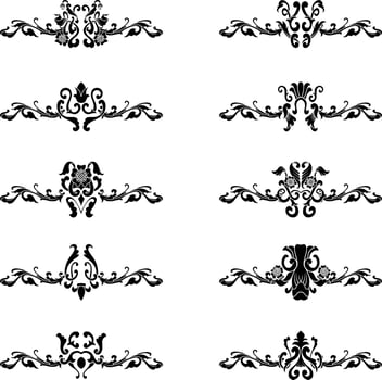 Vintage Classic Text Separator or Border Decorative Ornament vector