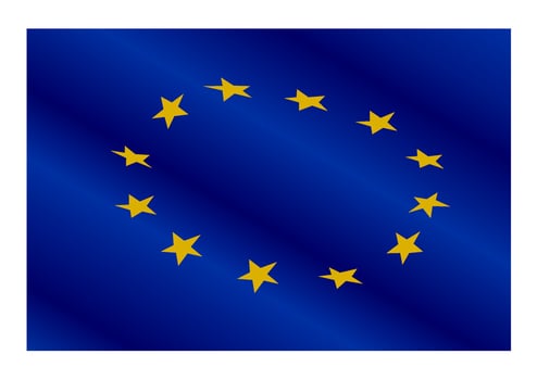 Flag of Europe Union vector