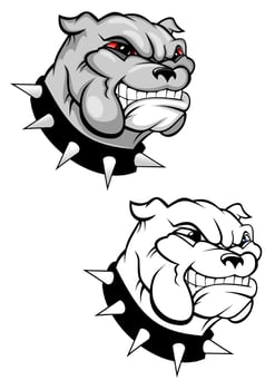 Bulldog dog character vector