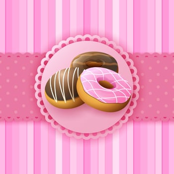Dessert food background vector