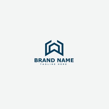 WA Logo Design Template Vector Graphic Branding Element