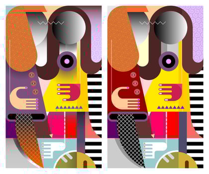 Two Fashionable Women vector illustration