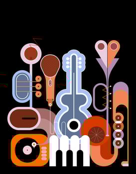 Musical Instruments vector illustration