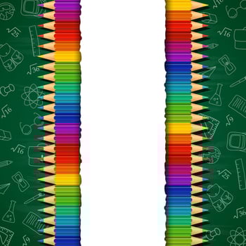 Back to school background vector
